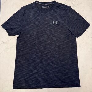 Under Armour Men’s Athletic T-Shirt – Heathered Black – Men’s Size Large